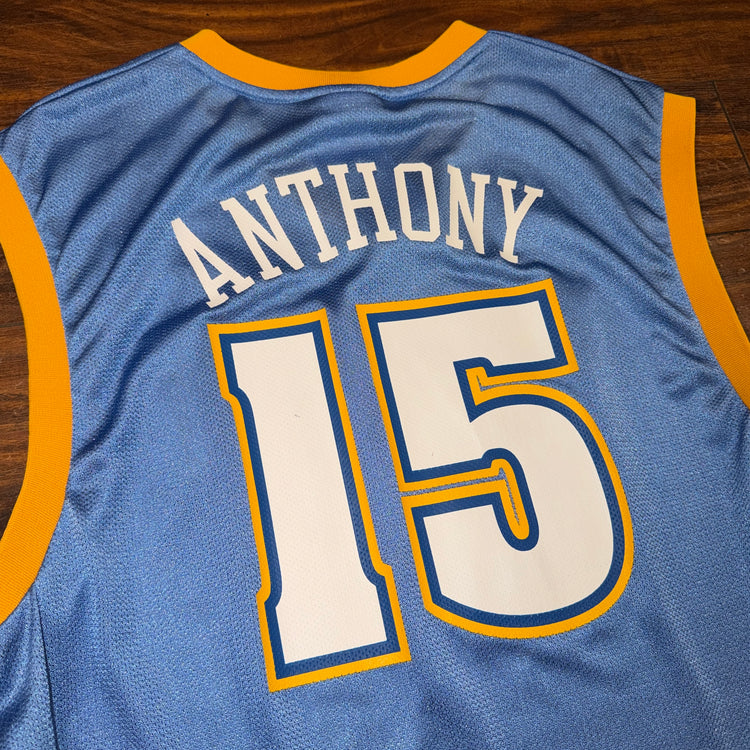 Reebok Denver Nuggets Carmelo Anthony Jersey Sz M