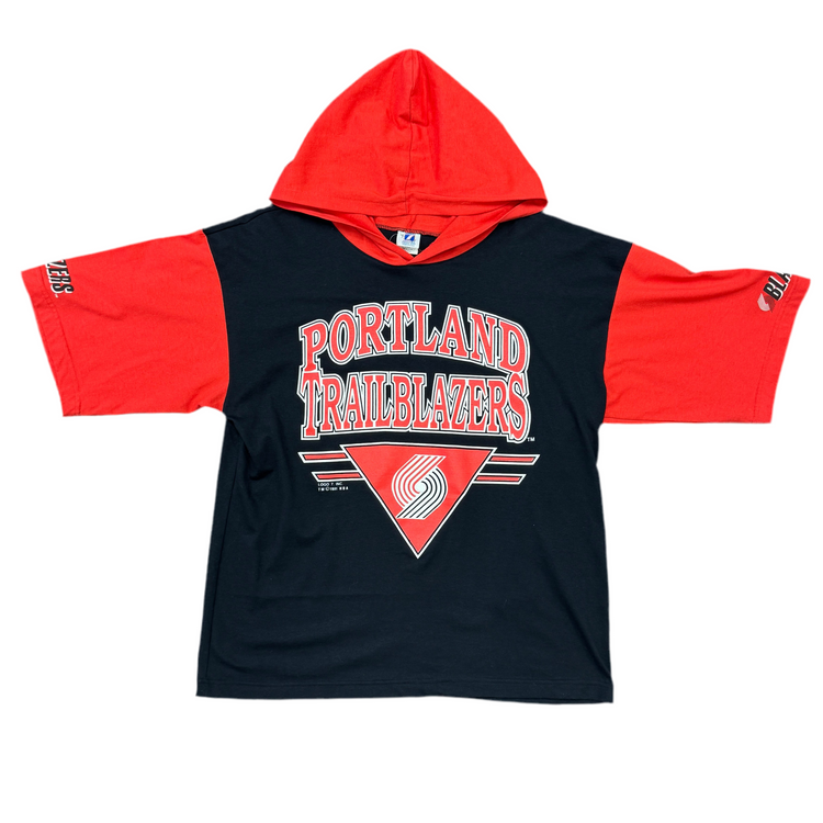 Logo 7 Portland Trail Blazers Hoodie Tee Sz L