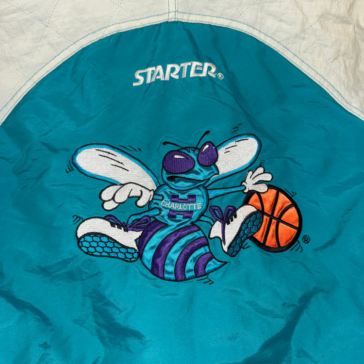 Starter Youth Charlotte Hornets Puffer Sz YM
