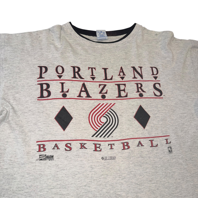 Salem Sportswear Double Collar Portland Trail Blazers Tee Sz XL