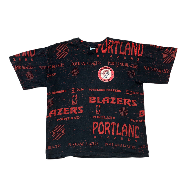 Salem Sportswear AOP Portland Trail Blazers Tee Sz L
