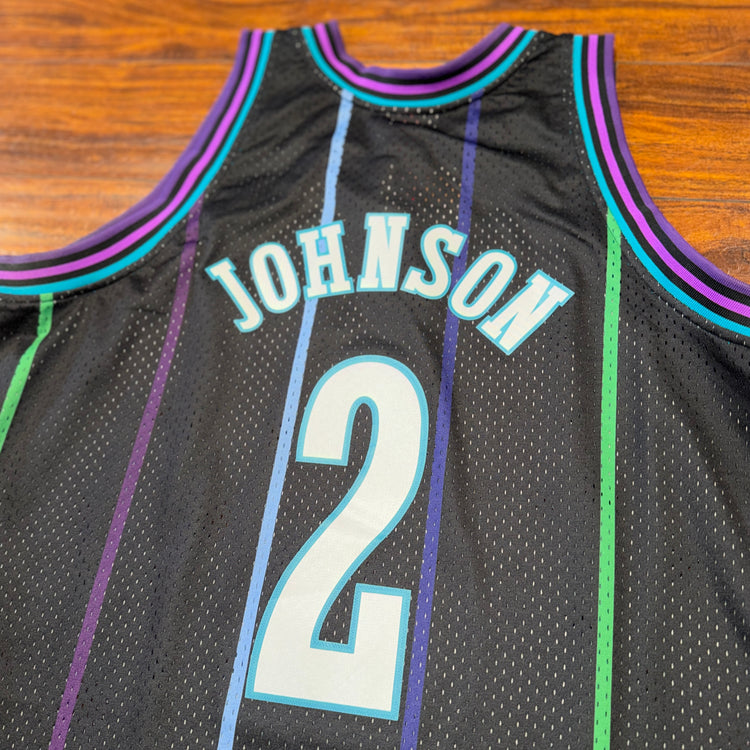 Mitchell & Ness Charlotte Hornets Larry Johnson Jersey Sz XL