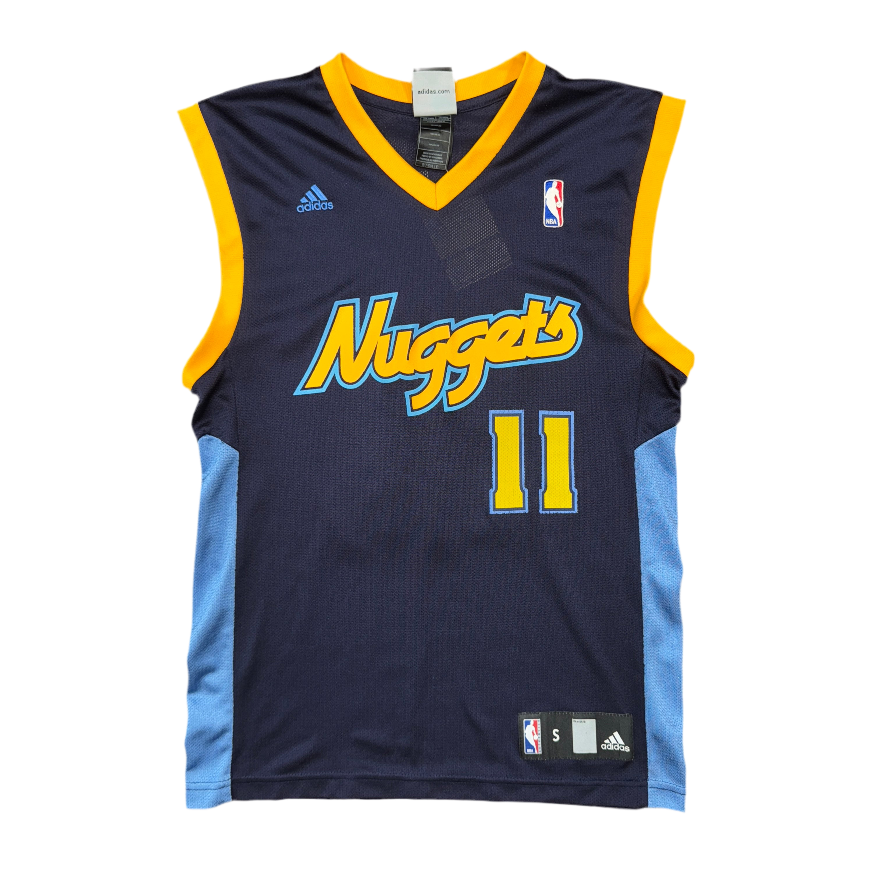 レア　ナゲッツXXLアイバーソンNuggets 3番 adidas ALLEN IVERSON Denver NUGGETS Alternate ADIDAS Throwback