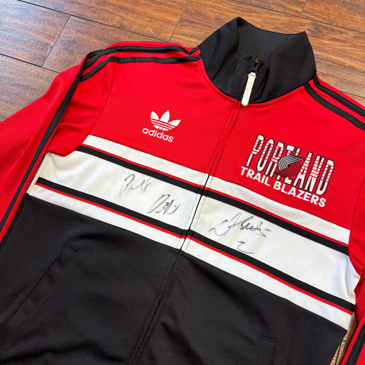 Adidas Blazers Full-Zip Autographed Jacket Sz M