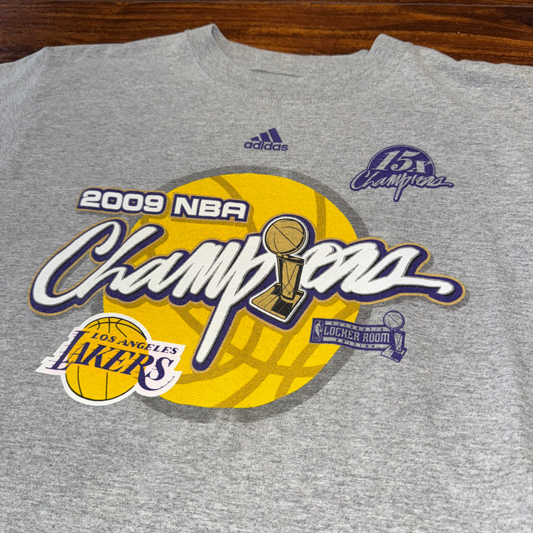 Adidas 09 Los Angeles Lakers Champs Tee Sz M