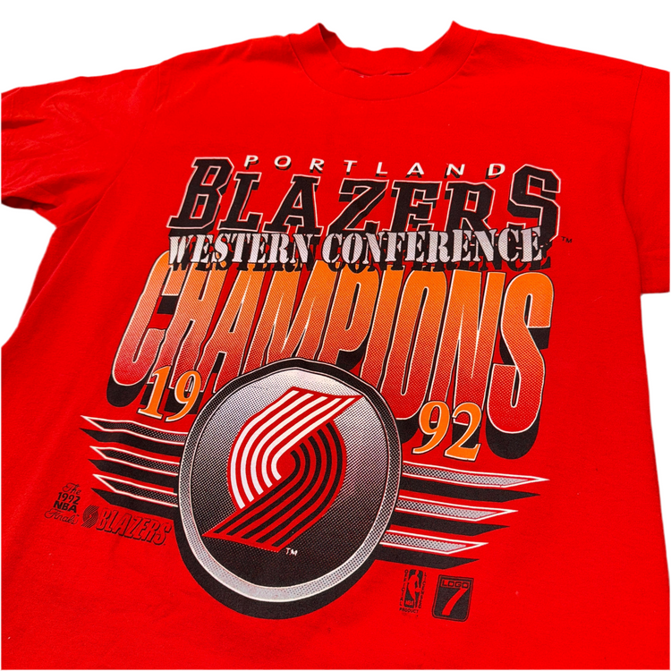 Stedman 1992 Portland Trail Blazers Tee Sz L