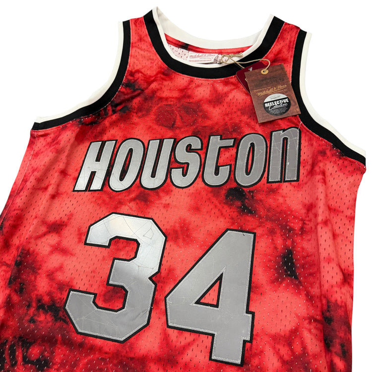 NWT Mitchell &Ness Houston Rockets Hakeem Olajuwon Jersey Sz S