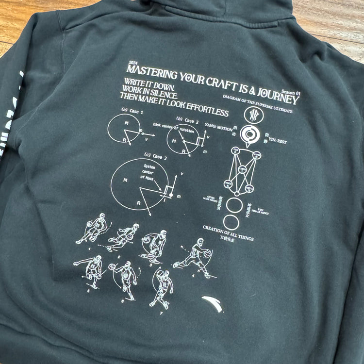 Anta Kai Hoodie Black Sz L