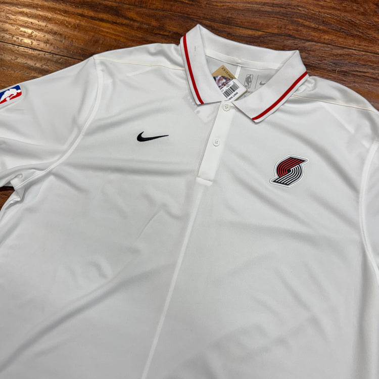 NWT Nike Blazers White Polo Sz XL