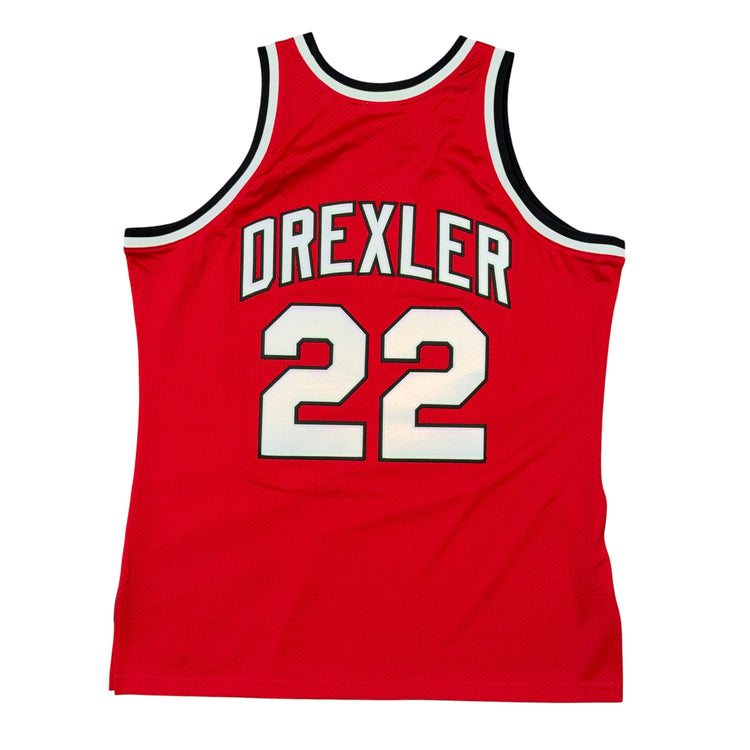 Mitchell & Ness Hardwood Classic 1983-84 Portland Trail Blazers Clyde Drexler Alternate Jersey Sz XL