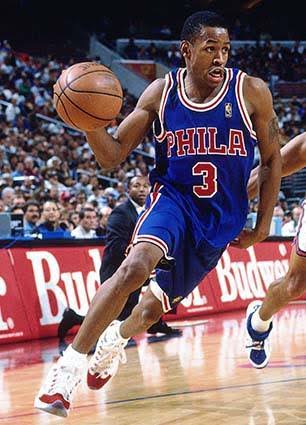 Adidas Hardwood Classics 1996-97 Philadelphia 76ers Allen Iverson Away Jersey Sz L