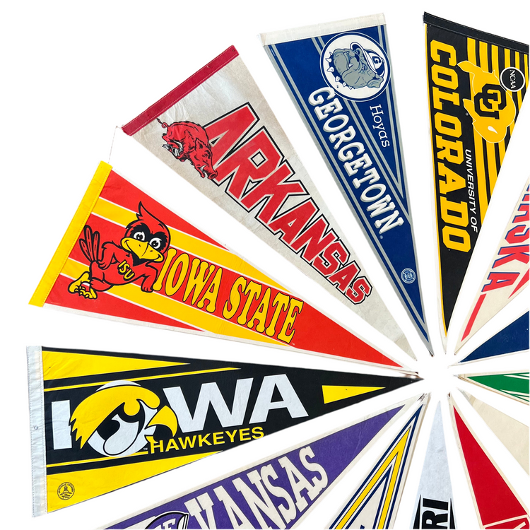 80’s NCAA College Pennants