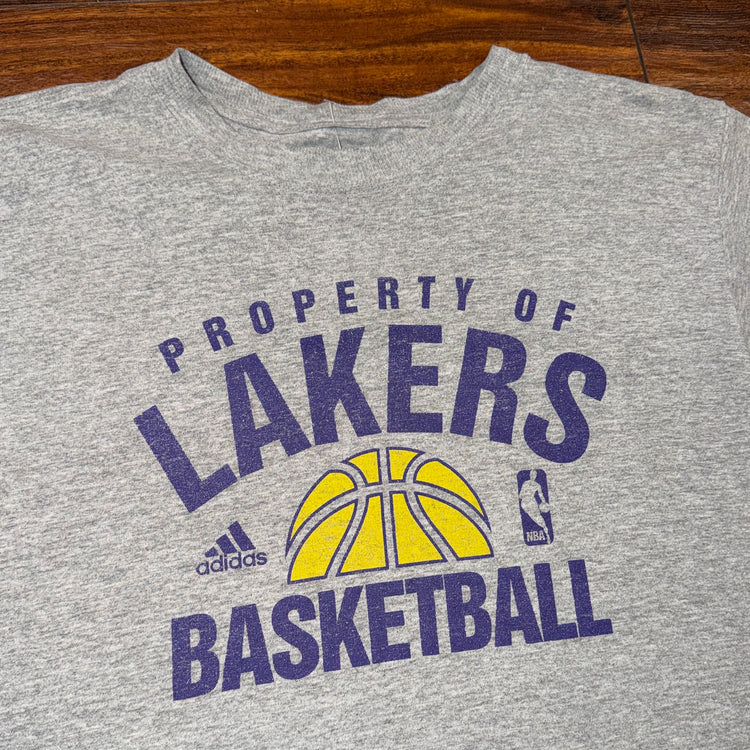Adidas LA Lakers Basketball Tee Sz L
