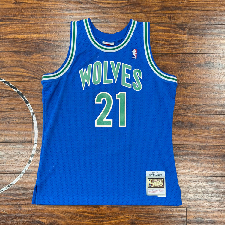 MN Minnesota Timberwolves Kevin Garnett Jersey Sz L