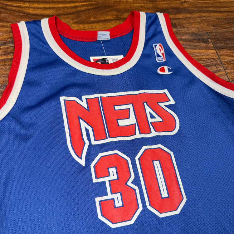 Champion New Jersey Nets Kerry Kittles Jersey Sz YXL