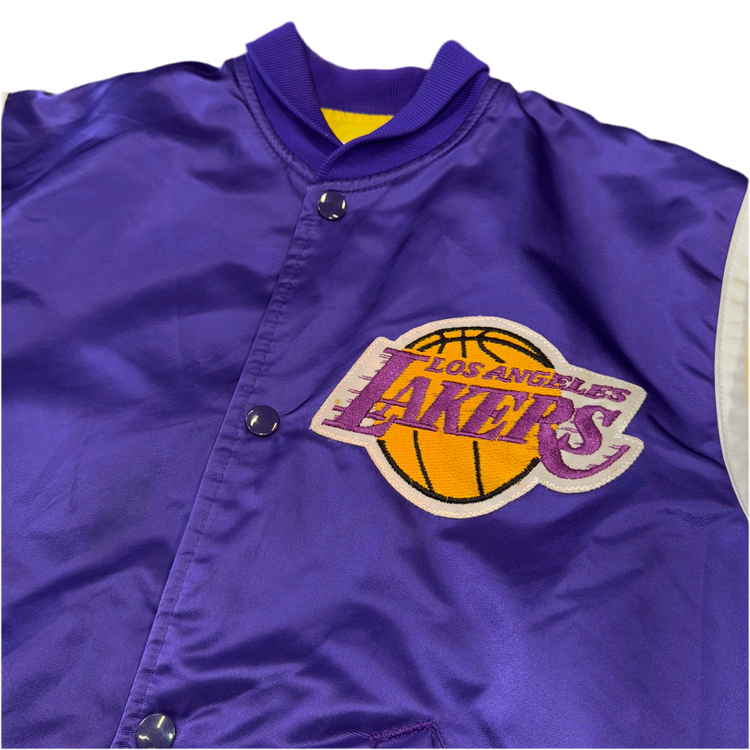 Starter Los Angeles Lakers Satin Jacket Sz S