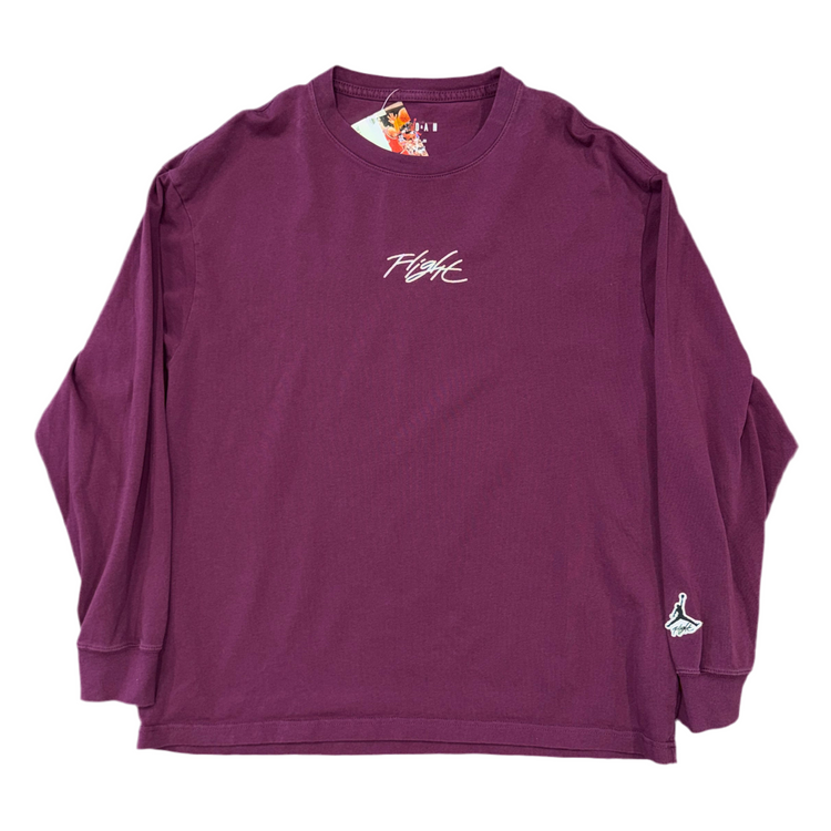 Jordan Maroon Flight Long Sleeve Sz XL