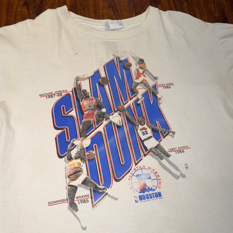 Salem Sportswear 1989 Dunk Contest Tee Sz XL