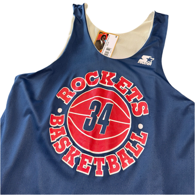 Starter Houston Rockets Charles Barkley Reversible Practice Jersey Sz XL
