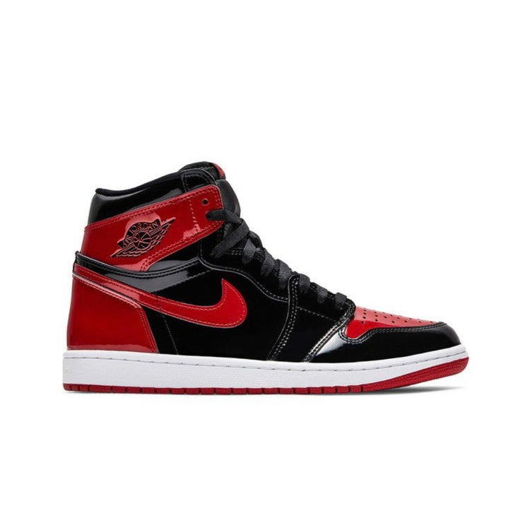 DS Jordan 1 High Patent Bred Men’s Sizes