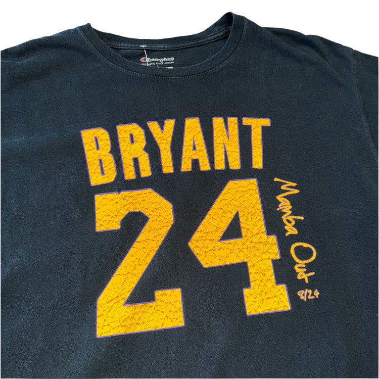 Champion Lakers Kobe Bryant Mamba Out Tee Sz L