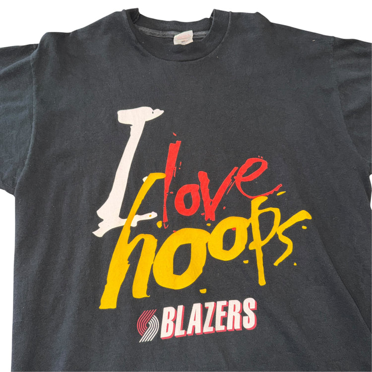 FOTL Portland Trail Blazers “I Love Hoops” Tee Sz XL