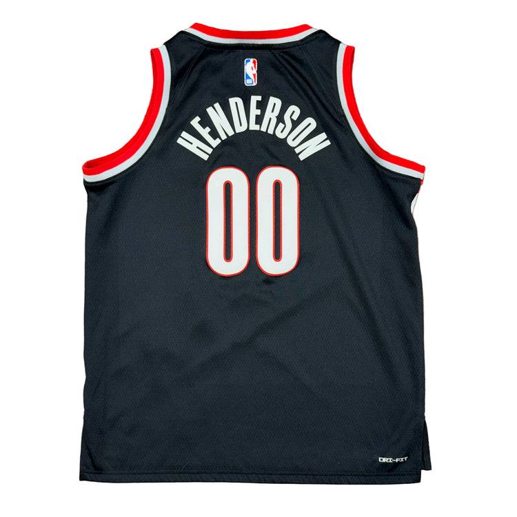 Nike Portland Trail Blazers Scoot Henderson Jersey Sz YL