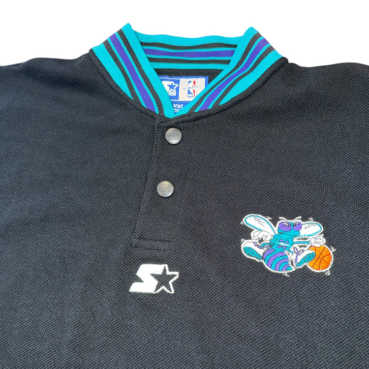 Starter 90's Team Issued Charlotte Hornets Shooting Shirt Warm Up Sz 2X