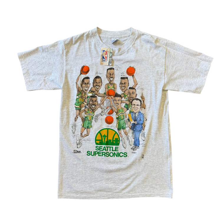 NWT Salem Sportswear Early 90's Sonics Caricature Tee Sz M