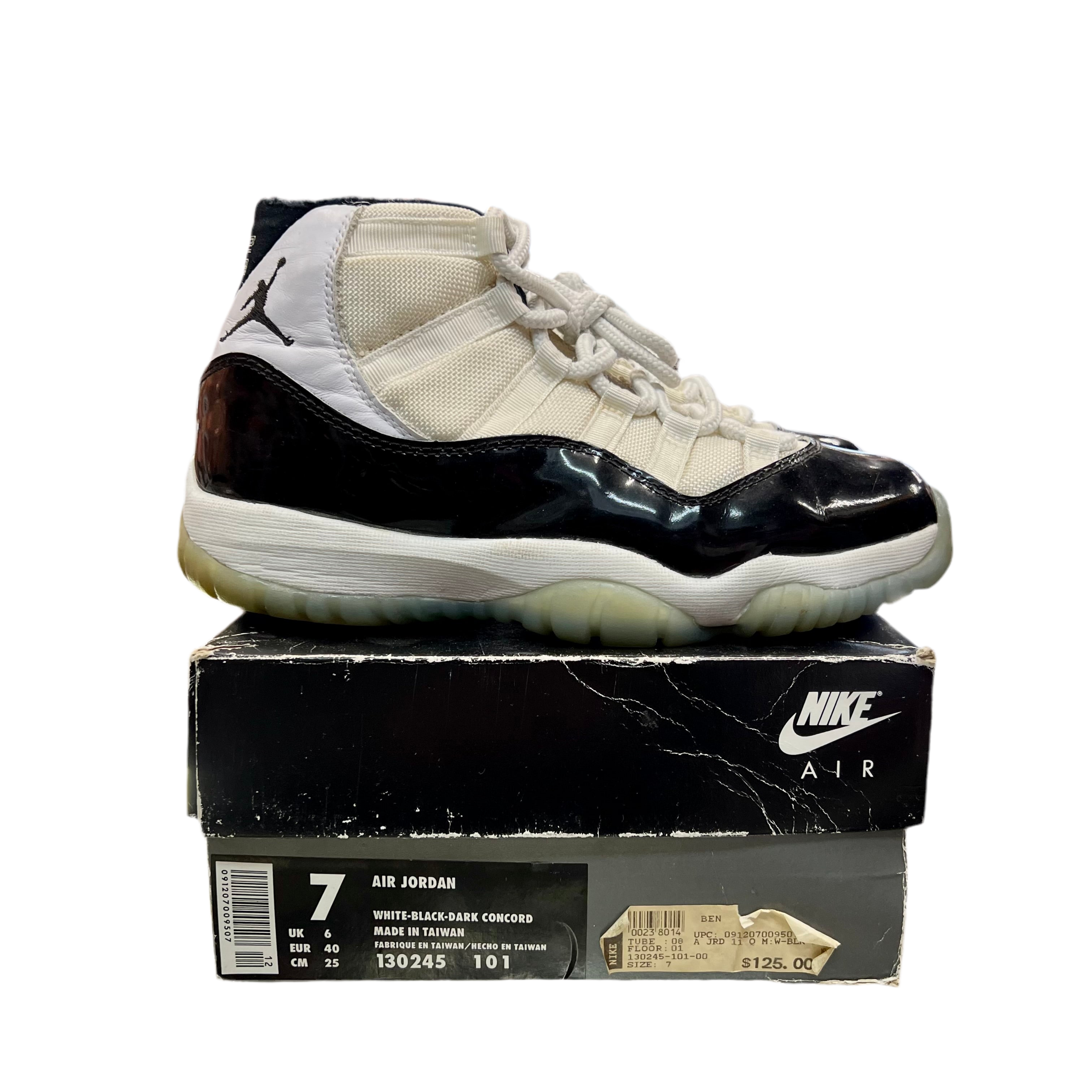 NIKEナイキ AIR JORDAN 11 CONCORD 1995【28.0】 Nike Air Jordan 1 I Retro 95 TXT Concord Sz 12 White Black
