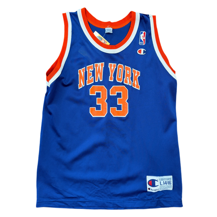 Champion New York Knicks Patrick Ewing Jersey Sz YL