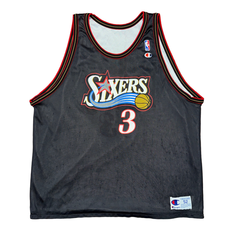 Champion Reversible Philadelphia 76ers Allen Iverson Jersey Sz 2X