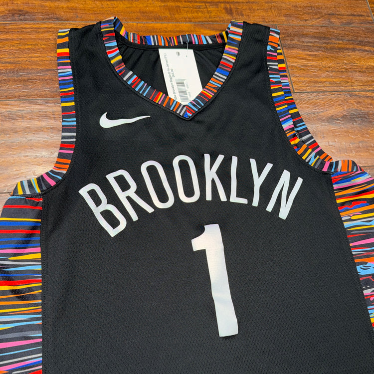 Nike Brooklyn Nets Deangelo Russell City Edition Jersey Sz L