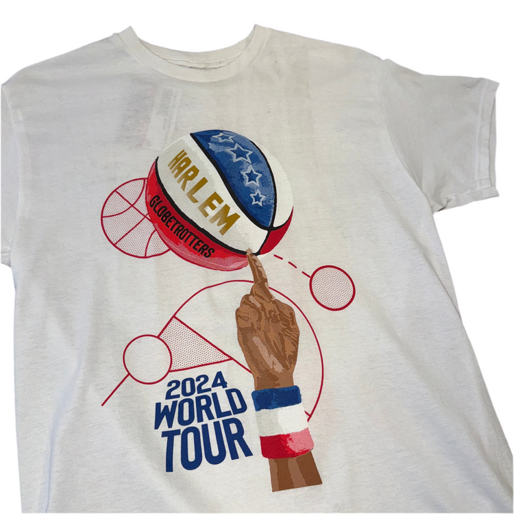 Signed 2024 Globetrotters Tee Sz XL
