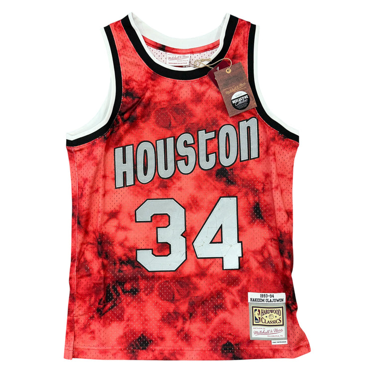 NWT Mitchell &Ness Houston Rockets Hakeem Olajuwon Jersey Sz S
