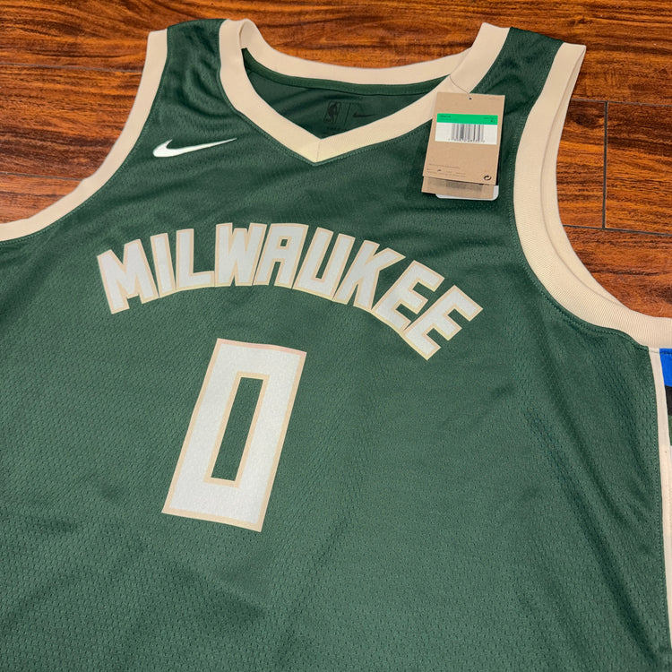 NWT Nike Milwaukee Bucks Damian Lillard Jersey Sz XL
