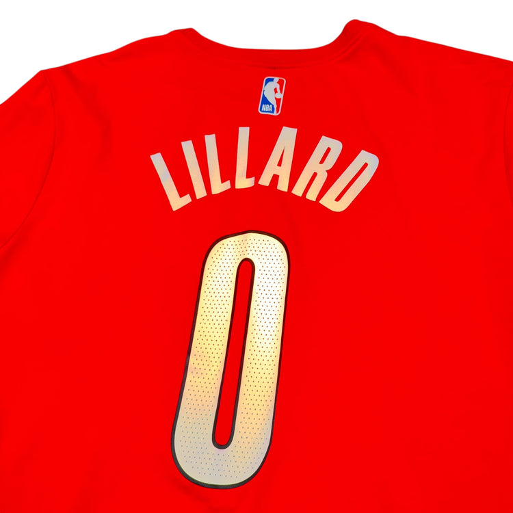 Nike Portland Trail Blazers Damian Lillard Jersey Tee Sz L
