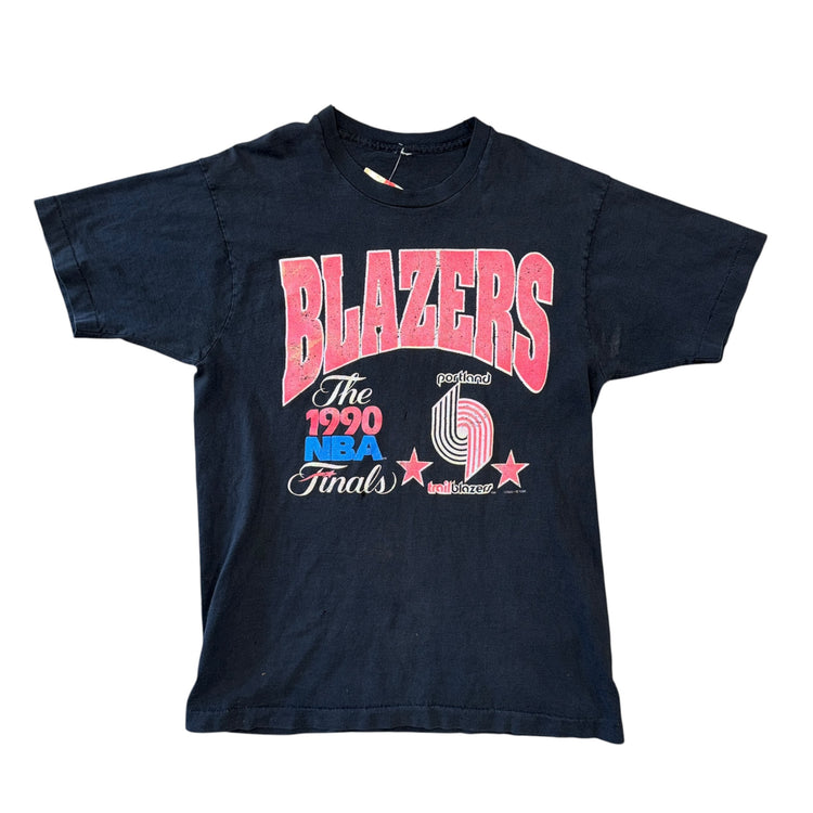 Logo 7 PortlandTrail Blazers 1990 NBA Finals Tee Sz L