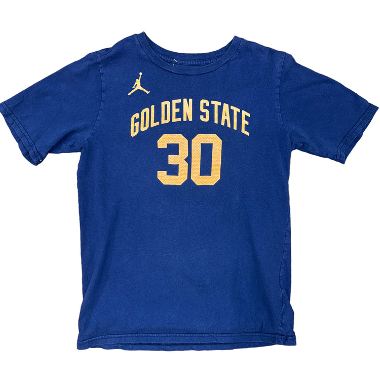 Jordan Golden State Warriors Stephen Curry Jersey Tee Sz YL