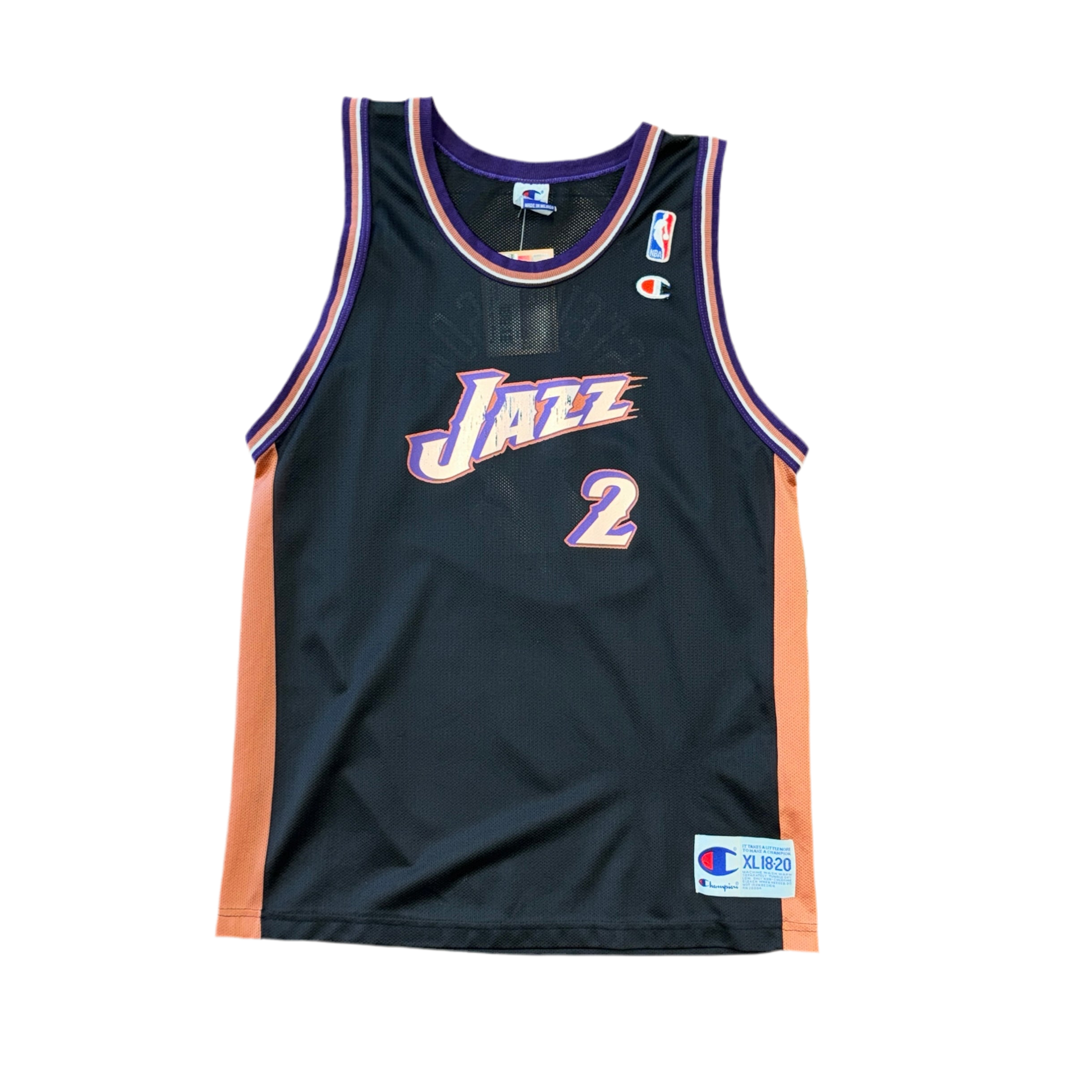 Champion Utah Jazz Deshawn Stevenson Jersey Sz YXL