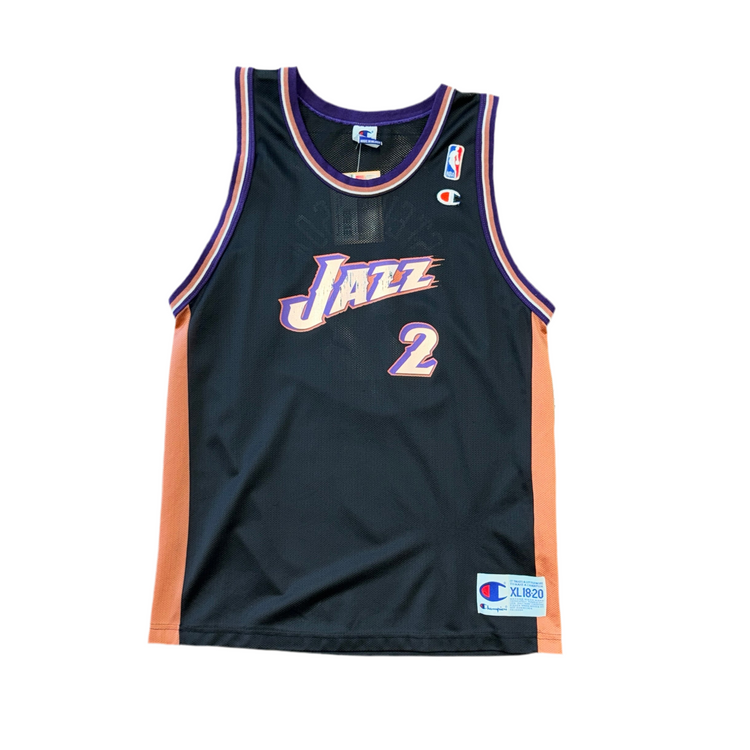 Champion Utah Jazz Deshawn Stevenson Jersey Sz YXL