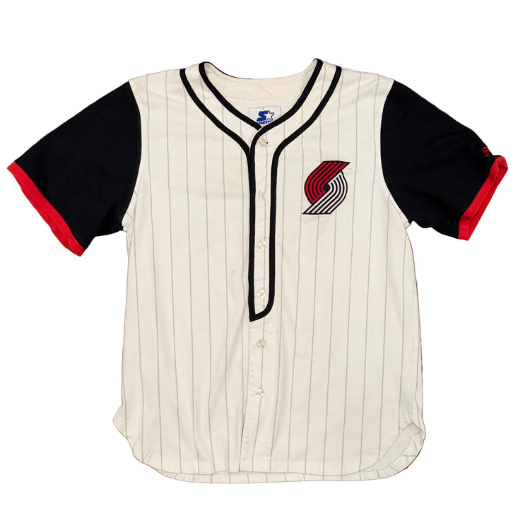 Modern Starter Portland Trail Blazers Baseball Jersey Sz L