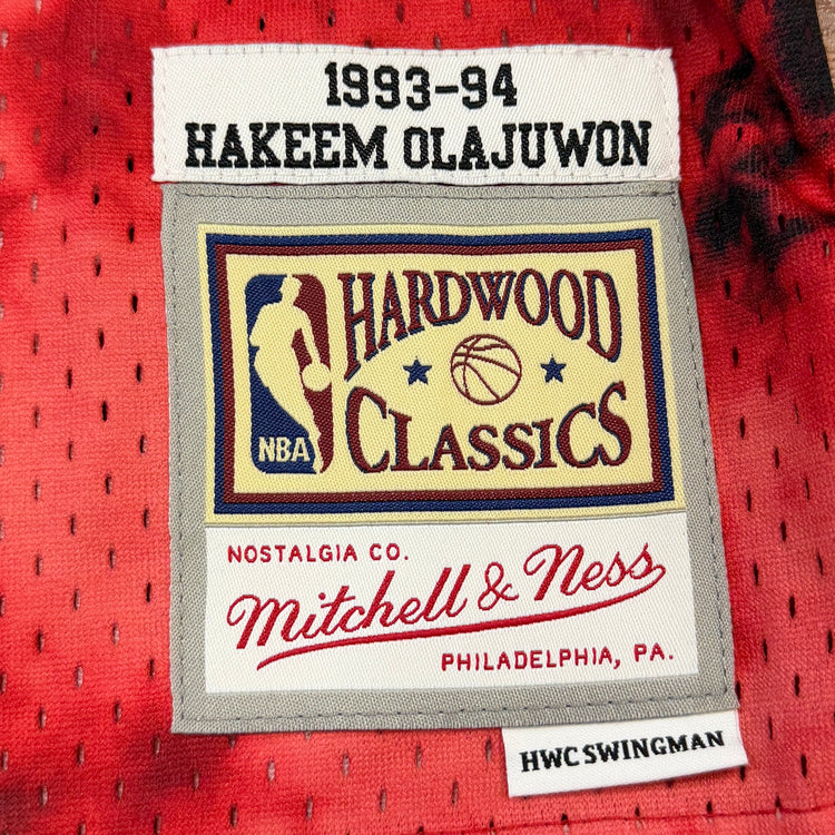 NWT Mitchell &Ness Houston Rockets Hakeem Olajuwon Jersey Sz S