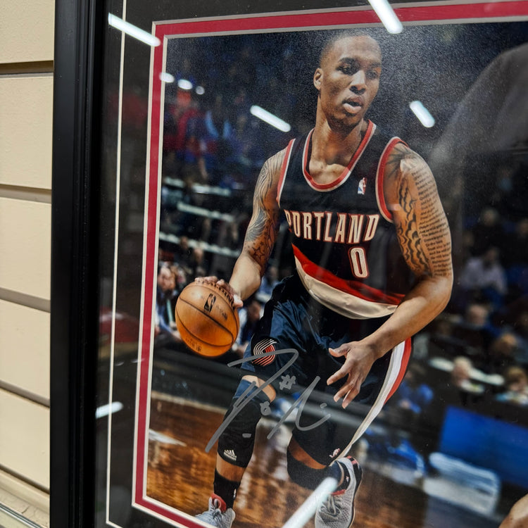 Beckett Authentic Damian Lillard Autographed Framed Photo