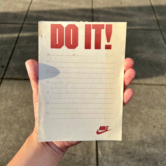 Do It! Vintage Nike Notepad