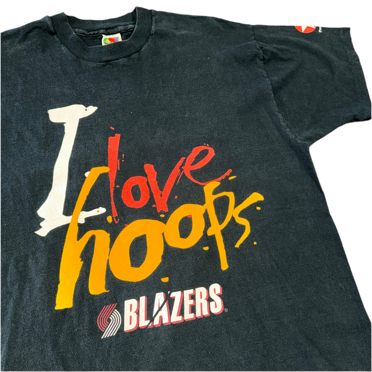 FOTL I love Hoops Portland Trail Blazers Tee Sz XL