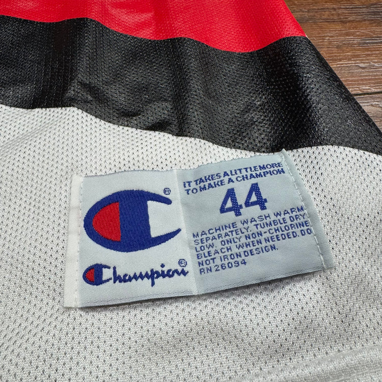 NWT Champion 90's Blazers Bonzi Wells Autographed Jersey Sz L