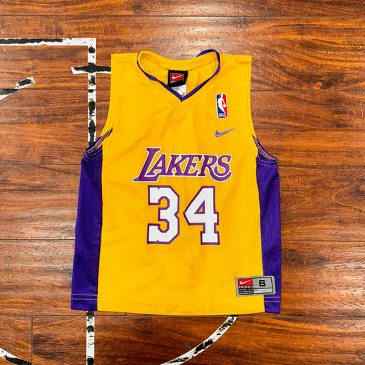 Nike Los Angels Lakers Shaquille O’Neal Jersey Sz 6M