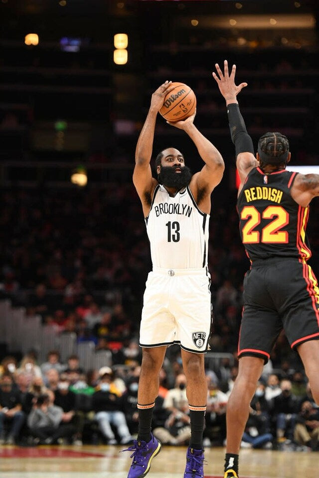 Nike Game Worn Brooklyn Nets James Harden Jersey Sz XL + 6 Length