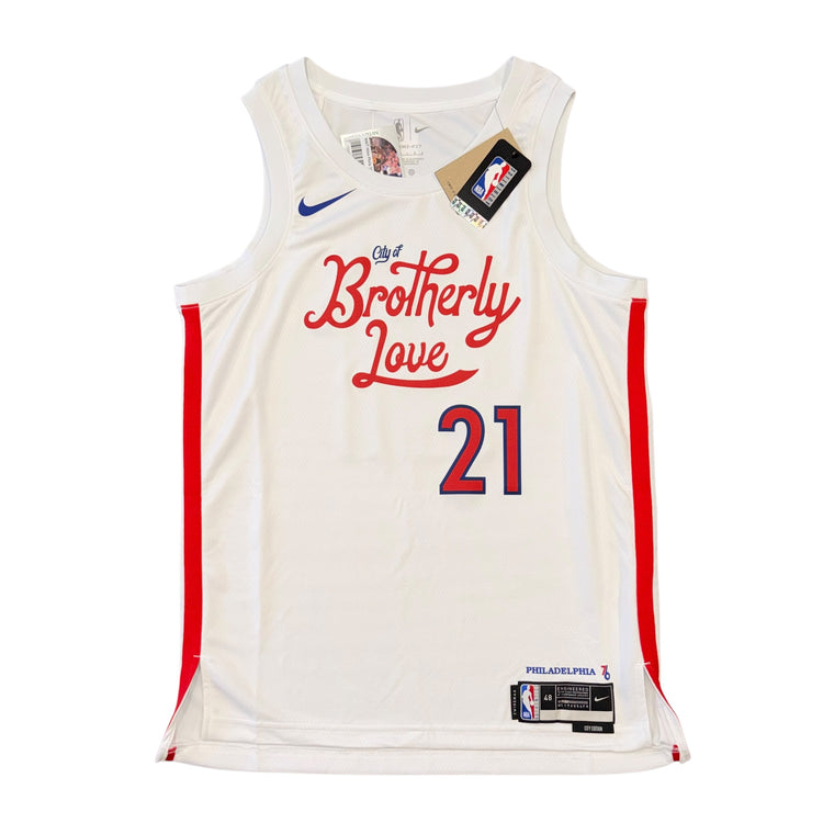 NWT Nike Swingman Philadelphia 76ers City Edition Joel Embiid Jersey Sz L